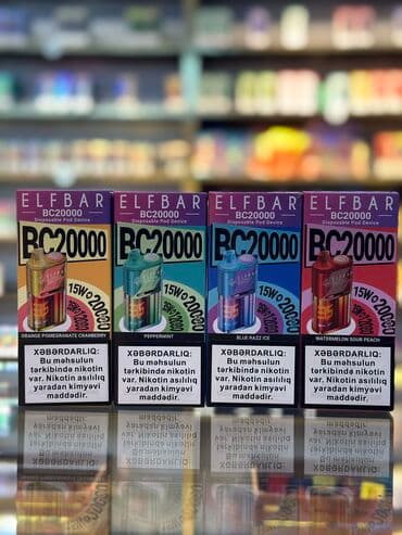 elf bar satışı: Elfbar BC20000 5% Dad çeşidləri: 1.Buzlu Qara Çay 2.Çiyələk Kivi — 3