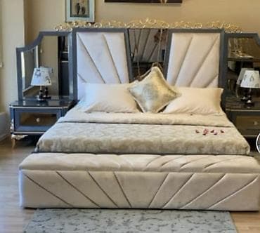 xalca uzerinde sekil: İkinəfərlik çarpayı, Dolab, Komod, Termo, Türkiyə, İşlənmiş — 1