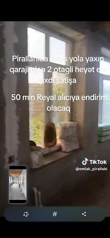 mini evler: Pirallahıda əsas yola yaxın yerləşən 2 otaqlı həyət evi. Həyətdə qaraj — 8