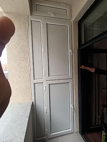 kicik şkaf: Balkon üçün PVC/profil karkaslı qapalı dolab - Material: ağ rəngli — 1