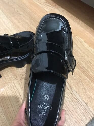 женские бордовые туфли: Туфли, Размер: 38, цвет - Черный, Новый — 4