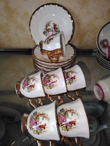 kofe kapsullari: Кофейный набор, цвет - Белый, Фарфор, 6 персон — 2