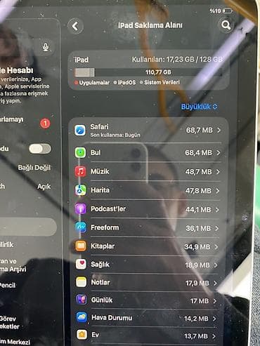 ipad planset: Apple iPad A16 planşet 4 ay işlenib. - Yaddaş: 128GB - Pil: 100% - — 9