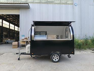 lapet qosqu: Qara rəngli mobil “Food/ Coffee trailer” – yığma-sökülmə iaşə treyleri — 1