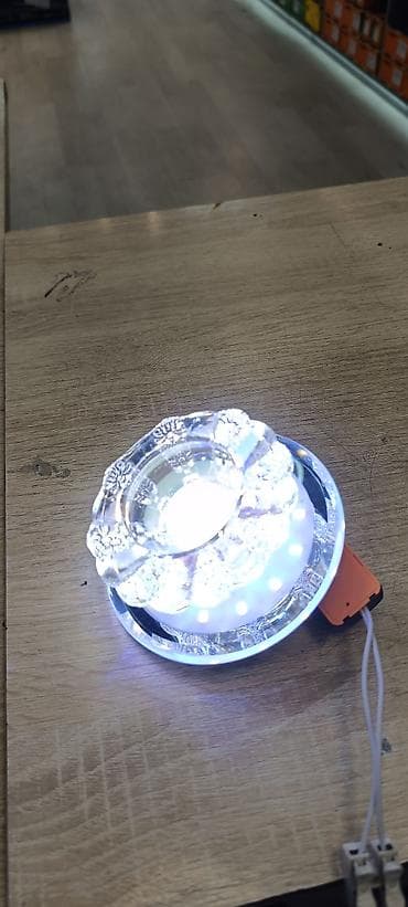 led işıqlar: Şüşə dekorlu LED tavan spotu - Növ: LED daxili tavan/spot işıq - — 7