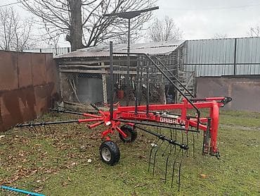 turbo az zil: Gribaldi PRIM FH-490 ot yığan/çarxlı tırmıq - Traktor arxasına — 4