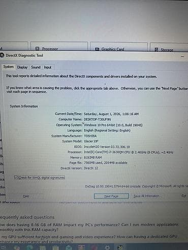 Toshiba noutbuk - Ekran: 15.6" - Prosessor: Intel Core i7-3630QM — 5