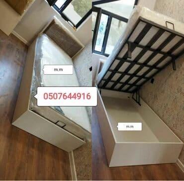 divan çarpayı: Yeni, Təknəfərlik çarpayı, Bazalı, Matras ilə, Siyirməsiz, Azərbaycan — 1