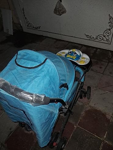 yes mekteb cantalari: Uşaq arabası – mavi rəng - Yüngül və kompakt konstruksiya, qatlanan — 1