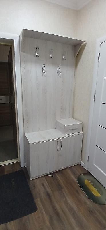 dəhliz asılqanı: İşlənmiş, 2 qapılı, Boz, Digər material, Açılan, Düz dolab — 2