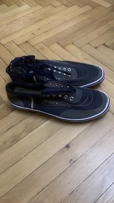 krosofka: Kişi idman ayaqqabısı – “SPORT” yazılı model - Rəng: tünd göy (navy) — 2