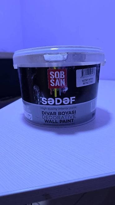 uqlarez satiram: Sədəf boya yeni alınıb. 75 azn (ağ mirvari rəng) Üstündən 100 qram — 1