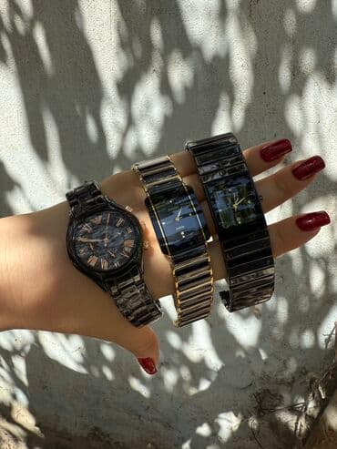 золотые комплекты с бриллиантами в баку: Ceramika Armani 85 azn 
Rado 70 azn — 6