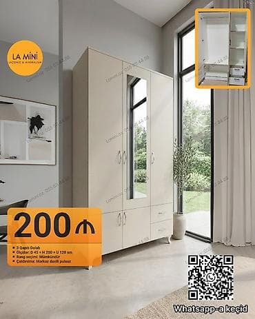 asilqan: 3 qapılı, Açılan, Düz dolab — 1