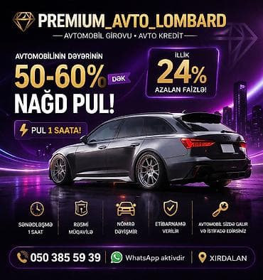 bolt nömresi: Premium_Avto_Lombard – Avtomobil girovu və avto kredit xidməti - — 1