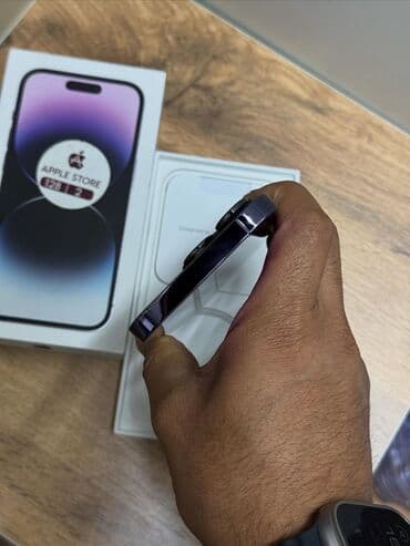 iphone 8 plus islenmis: IPhone 14 Pro, 128 GB, Deep Purple, Zəmanət, Kredit, Barmaq izi — 4