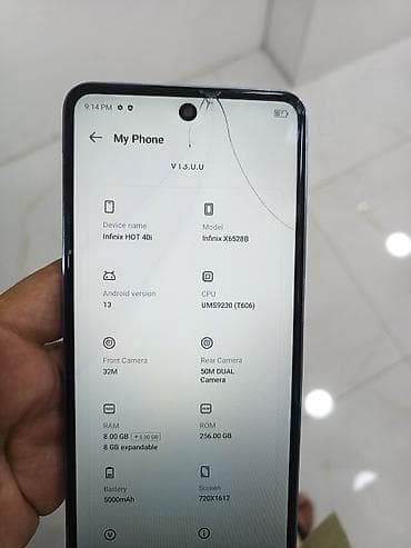 Infinix Hot 40, 256 GB, rəng - Mavi
