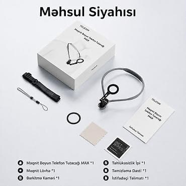 TELESIN telefon Magnetic Neck Holder – 2‑in‑1 maqnitli boyun asqısı — 2