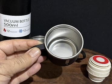 Termoslar: Rəng - Qara, Termos, Paslanmayan polad, 0,5 bucket volume l — 7