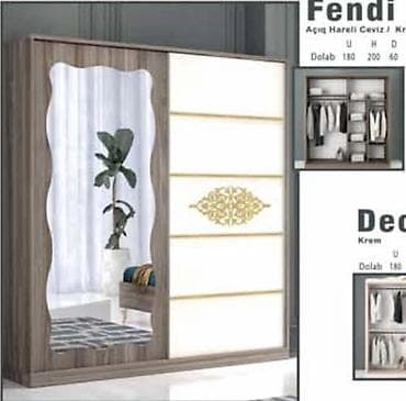 kuce qapilari: Fendi geyim dolabı – sürüşkən qapılı model Fabrik istehsalı — 1