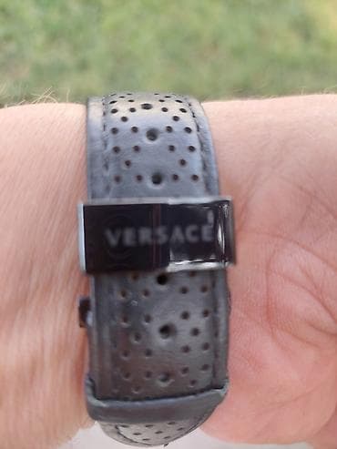 Наручные часы: Versace brendinin dəri saat kəməri - Material: perforasiyalı — 1