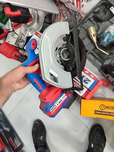 srunv auto tools: Akkumulyatorlu dairəvi mişar – Niktop 21V, 4.0Ah - Güc mənbəyi: 21V — 2
