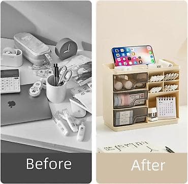 ləvazimat: Masaüstü dəftərxana organizeri – çoxbölməli saxlama qutusu Masa Üstü — 4