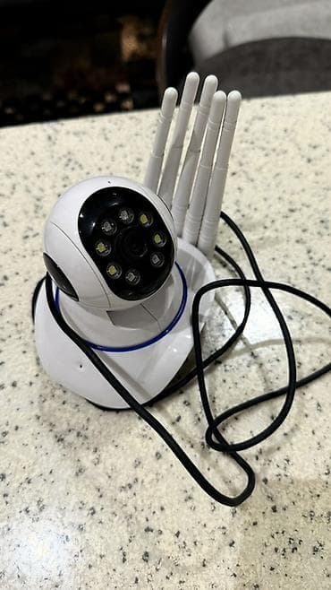 dvi kabel: Wi‑Fi IP təhlükəsizlik kamerası - Daxili Wi‑Fi modulu və 4 ədəd — 5