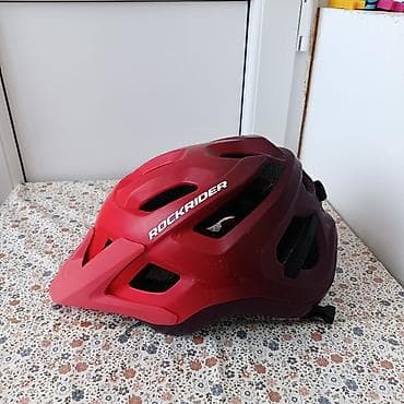 Velosiped aksesuarları: Məhsul: Rockrider ST dağ velosiped kaskı - Rəng: qırmızı — 3