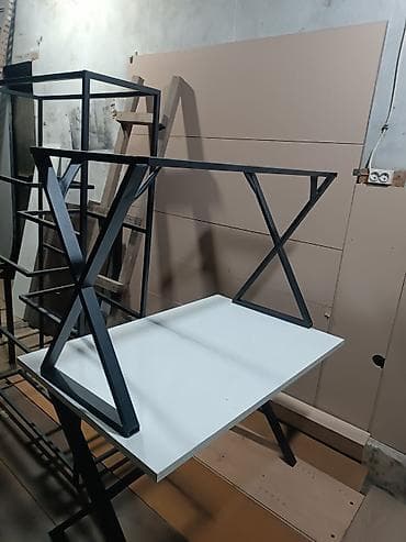 mdf stol: Yeni, Açılmayan, Metal, Dördbucaq masa — 3