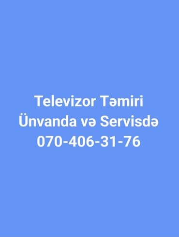 Televizor təmiri xidməti. Ünvanlarda və servis məntəqəsində peşəkar