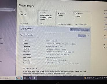 iphone ikinci el kredit: HP 15.6 ", Intel Core i7, 256 GB — 4