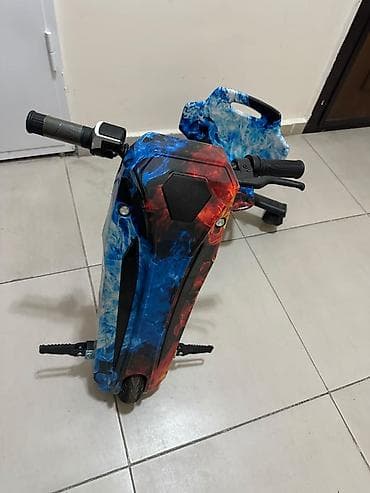 Uşaq üçün elektrik maşınları: Elektrik Drift Trike (uşaq üçün oturacaqlı skuter) - Dinamik “od-buz” — 2