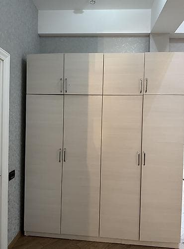 6 qapı, Bej, Digər material, Açılan, Düz dolab — 3