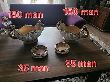 dekor xina: Nahar dəsti, rəng - Ağ, Farfor, Almaniya — 6