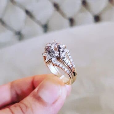 nişan üzükleri: Nişan, Üzük, Sarı qızıl, 750 Əyar, Brilyant, 0.26-0.50 Karat — 3