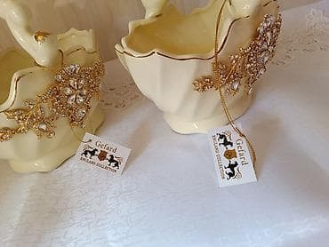 Qab-qacaq və mətbəx ləvazimatları: Dekorativ keramika səbətlər – 2 ədəd (Gefard England Collection) - — 7