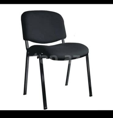 Ofis/konfrans stulu – universal model - Rəng: qara - Oturacaq və bel