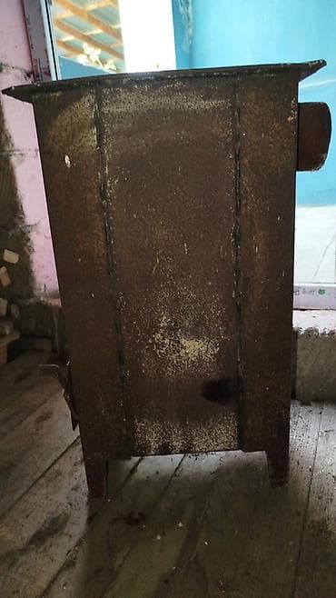 soba: Metaldan hazırlanmış odun/kömür sobası - Material: qalın polad — 3