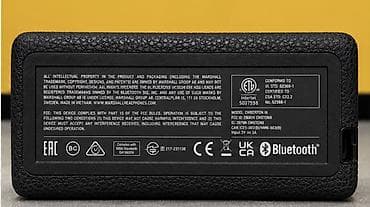 mikrofonlar: Marshall Emberton II – portativ Bluetooth kolon - Brend dizaynı: Qara — 2