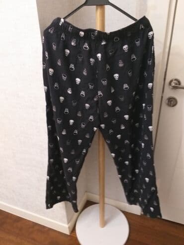 Другая женская одежда: Məhsul: Naxışlı ev şalvarı/pijama şalvarı - Rəng: qara fon üzərində — 2