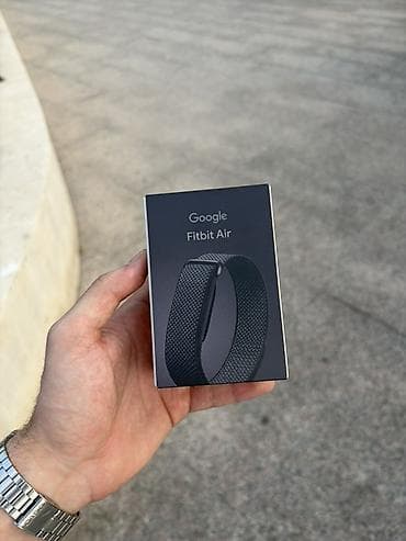 ucuz paltolar: Məhsul: Google Fitbit Air – Crosshatch Performance Loop Band (qara) — 1