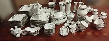 Обеденный набор, цвет - Серебристый, Фарфор, 12 персон — 7