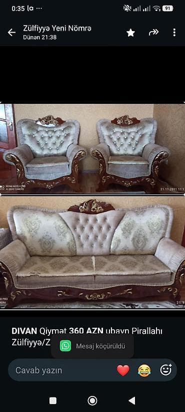 inter tekstil sumqayit: *DIVAN* Qiymət *360 AZN* ubavn Pirallahı Zülfiyyə/ZB — 1