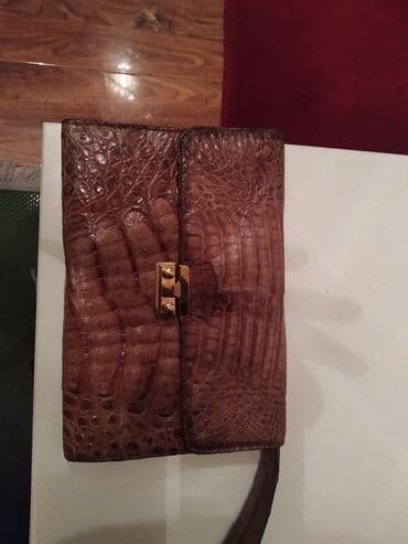 Клатч мужской из натуральной кожи крокодила lalafo.az -da Клатч мужской из натуральной кожи крокодила