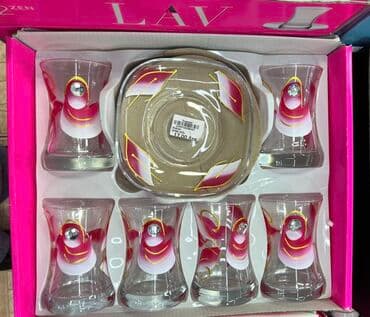 çay qaşığı: Çay dəsti, Şüşə, 6 nəfərlik — 1