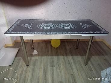 Mətbəx üçün, İşlənmiş, Açılan, Dördbucaq masa, 4 stul — 2