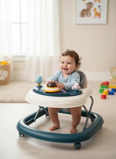 Uşaq gəzdiricisi (Babywalker) - Rənglər: tünd yaşıl-altlıq, ağ