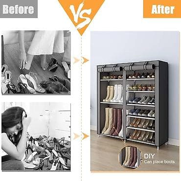 şu nasosu: Yeni, 2 qapılı, Boz, Dəmir Ayaqqabı dolabı — 5