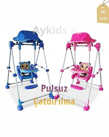 happy baby elmler: 🌟Premium Uşaq Yelləncəyi – 3 Nöqtəli Kəmər + Tənzimlənən Günəşlik | — 1